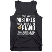 Funny Piano For Men Women Music Lovers Musician Piano Player Tank Top