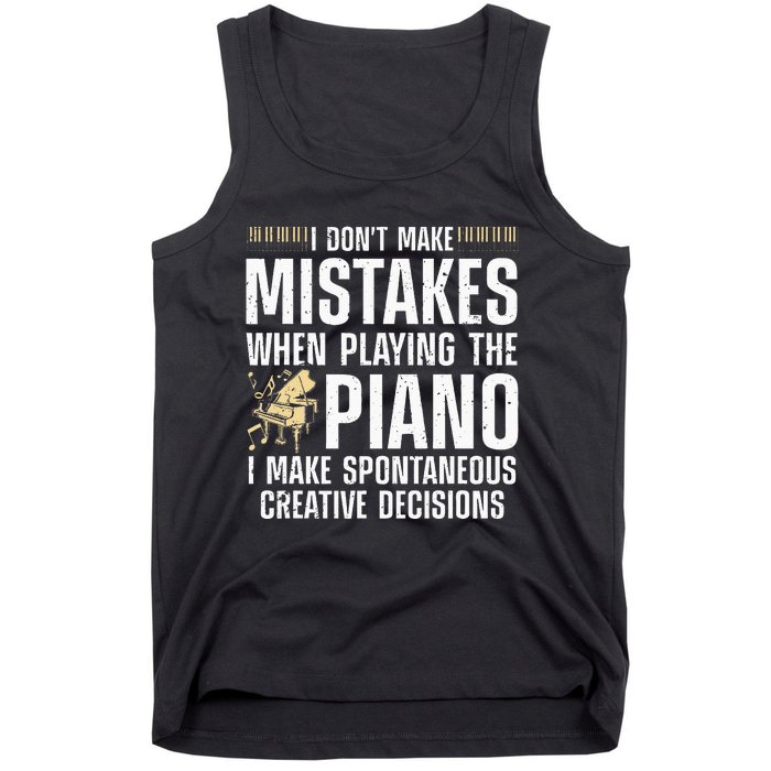 Funny Piano For Men Women Music Lovers Musician Piano Player Tank Top