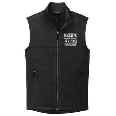 Funny Piano For Men Women Music Lovers Musician Piano Player Collective Smooth Fleece Vest