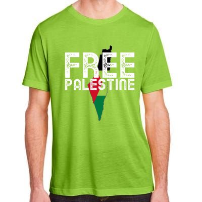 Free Palestine Flag Arabic Free Gaza Palestinian Flag Funny Gift Adult ChromaSoft Performance T-Shirt