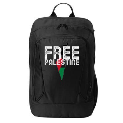 Free Palestine Flag Arabic Free Gaza Palestinian Flag Funny Gift City Backpack