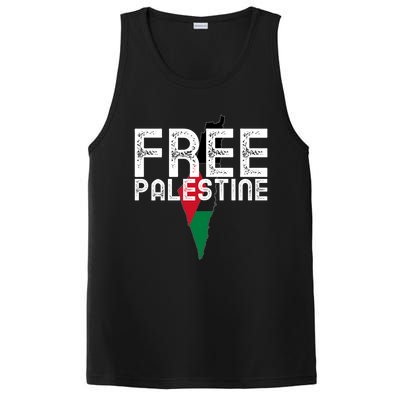 Free Palestine Flag Arabic Free Gaza Palestinian Flag Funny Gift PosiCharge Competitor Tank