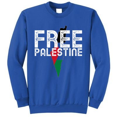 Free Palestine Flag Arabic Free Gaza Palestinian Flag Funny Gift Sweatshirt