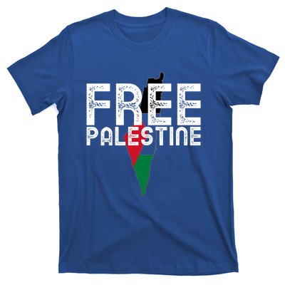 Free Palestine Flag Arabic Free Gaza Palestinian Flag Funny Gift T-Shirt