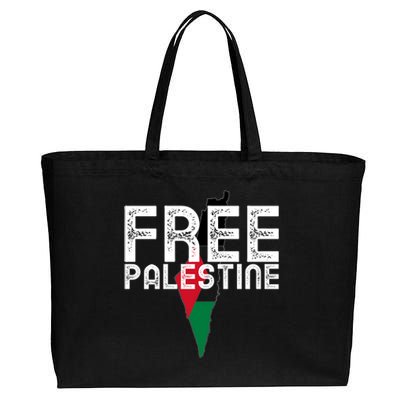 Free Palestine Flag Arabic Free Gaza Palestinian Flag Funny Gift Cotton Canvas Jumbo Tote