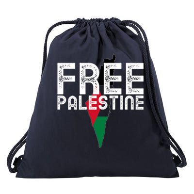 Free Palestine Flag Arabic Free Gaza Palestinian Flag Funny Gift Drawstring Bag