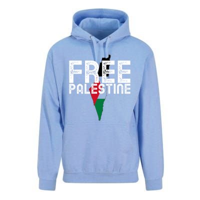 Free Palestine Flag Arabic Free Gaza Palestinian Flag Funny Gift Unisex Surf Hoodie