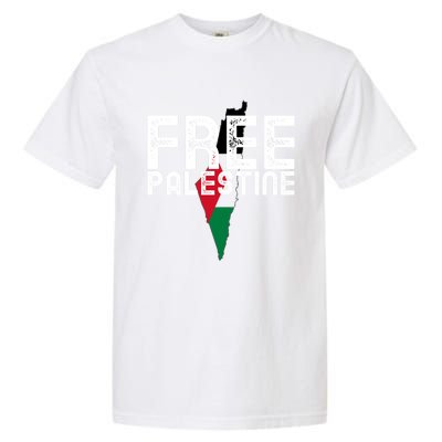 Free Palestine Flag Arabic Free Gaza Palestinian Flag Funny Gift Garment-Dyed Heavyweight T-Shirt