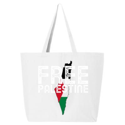 Free Palestine Flag Arabic Free Gaza Palestinian Flag Funny Gift 25L Jumbo Tote