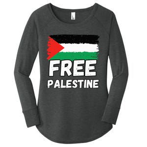 Free Palestine Flag  Women's Perfect Tri Tunic Long Sleeve Shirt