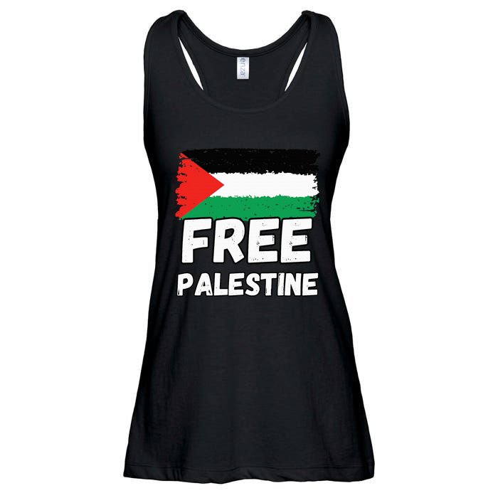 Free Palestine Flag  Ladies Essential Flowy Tank