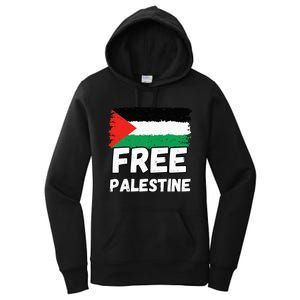 Free Palestine Flag  Women's Pullover Hoodie