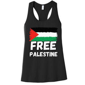 Free Palestine Flag  Women's Racerback Tank