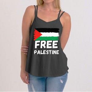 Free Palestine Flag  Women's Strappy Tank