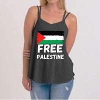 Free Palestine Flag  Women's Strappy Tank