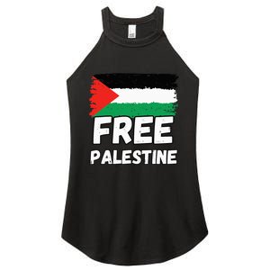 Free Palestine Flag  Women's Perfect Tri Rocker Tank