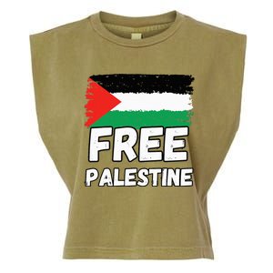 Free Palestine Flag  Garment-Dyed Women's Muscle Tee