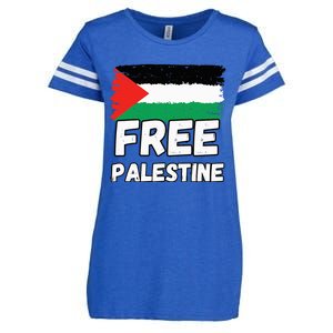 Free Palestine Flag  Enza Ladies Jersey Football T-Shirt