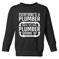 Funny Plumber For Wo Plumbers Pipefitter Steamfitter Toddler Sweatshirt