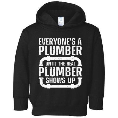 Funny Plumber For Wo Plumbers Pipefitter Steamfitter Toddler Hoodie