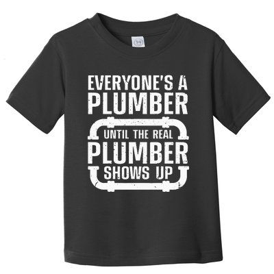 Funny Plumber For Wo Plumbers Pipefitter Steamfitter Toddler T-Shirt