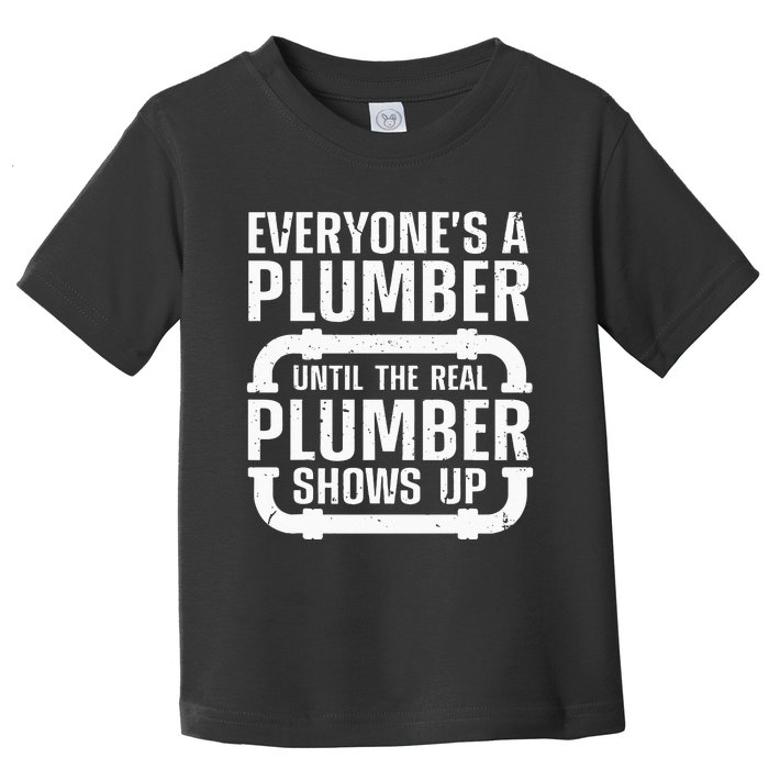 Funny Plumber For Wo Plumbers Pipefitter Steamfitter Toddler T-Shirt