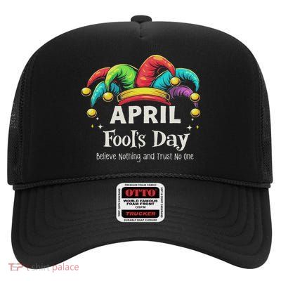 Funny Pranks For April Fools Day Joke Lovers High Crown Mesh Back Trucker Hat