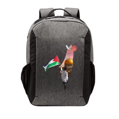 Free Palestine Flag Save Gaza Al Aqsa Mosque Jerusalem Cute Gift Vector Backpack