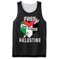 Free Palestine Flag Save Gaza Palestinian Love Heart Mesh Reversible Basketball Jersey Tank