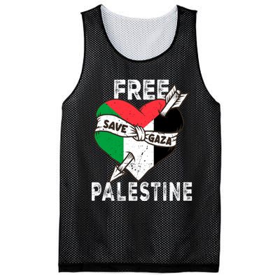 Free Palestine Flag Save Gaza Palestinian Love Heart Mesh Reversible Basketball Jersey Tank