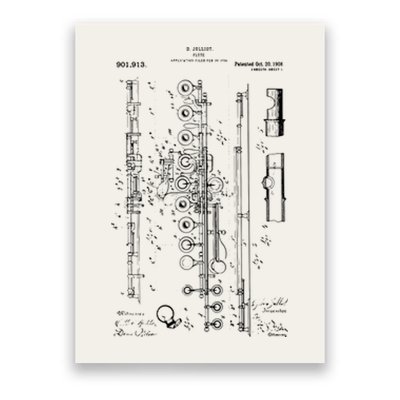 Flute Patent Poster