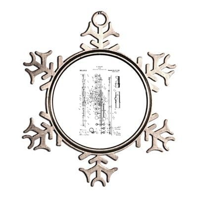 Flute Patent Metallic Star Ornament