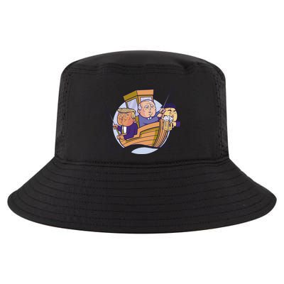 Fishing Presidents Funny Cool Comfort Performance Bucket Hat