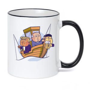 Fishing Presidents Funny 11oz Black Color Changing Mug