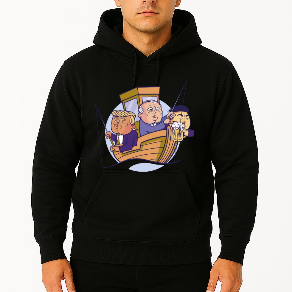 Fishing Presidents Funny Hoodie