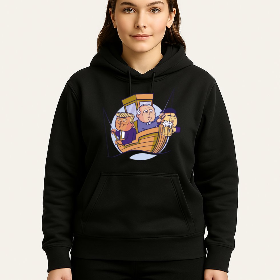 Fishing Presidents Funny Hoodie