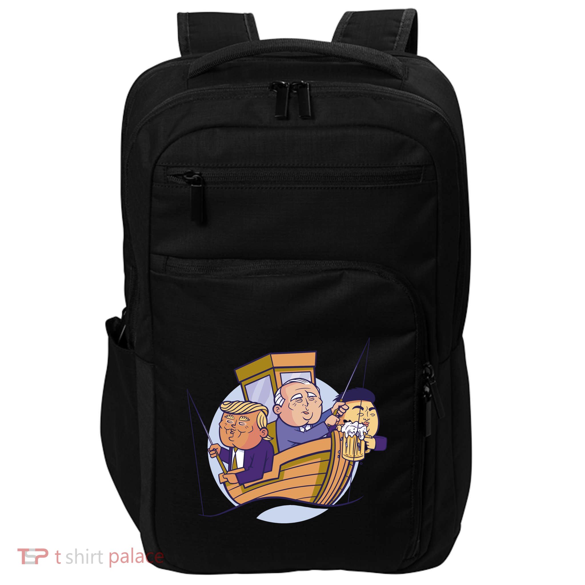 Fishing Presidents Funny Impact Tech Backpack