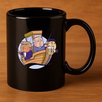 Fishing Presidents Funny 11oz C Handle Ceramic Mug