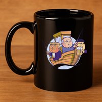 Fishing Presidents Funny 11oz C Handle Ceramic Mug