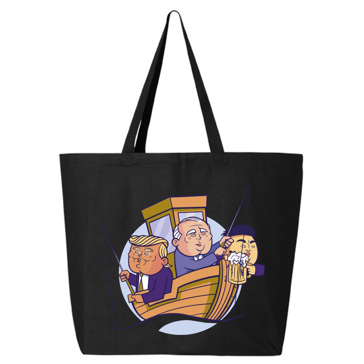 Fishing Presidents Funny 25L Jumbo Tote