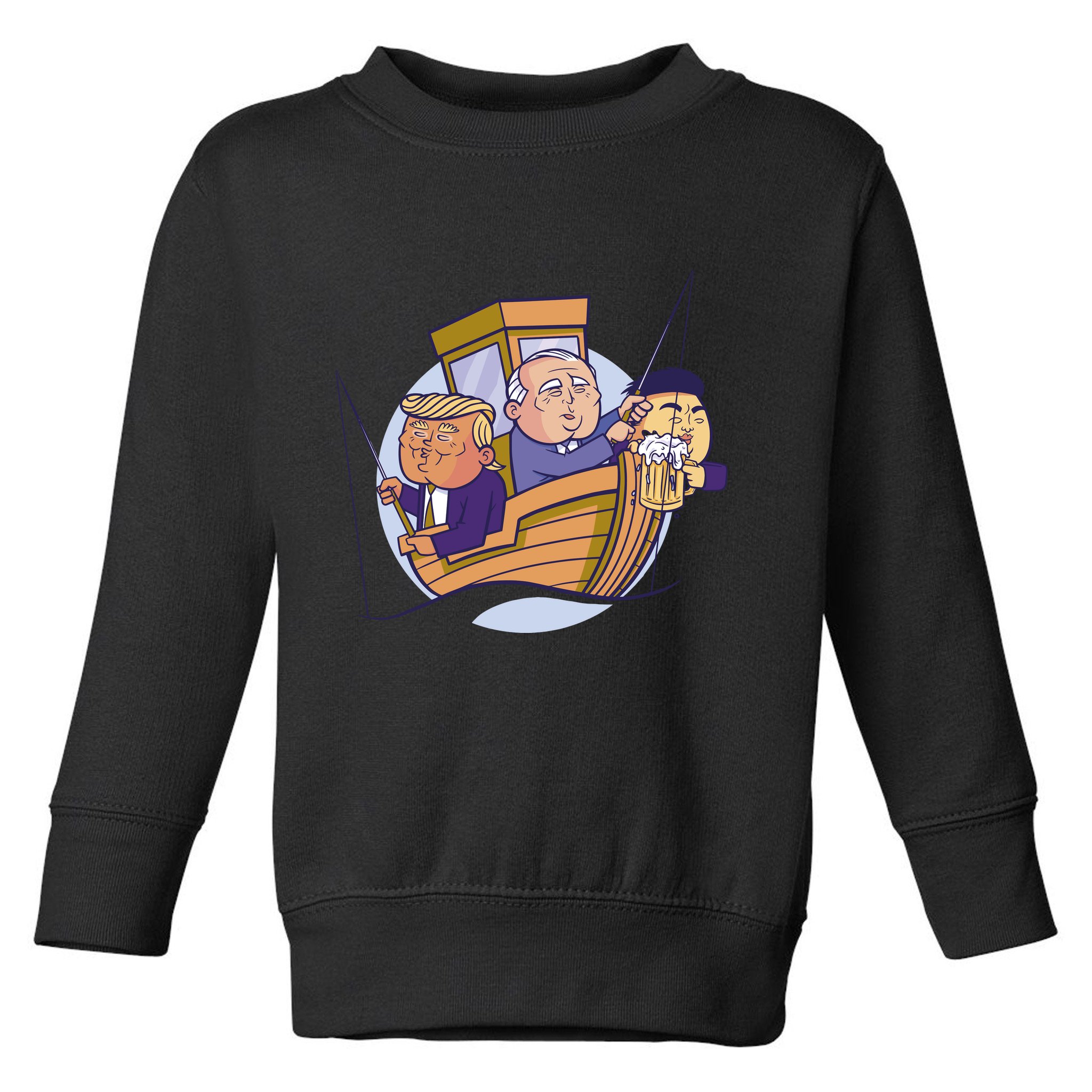 Fishing Presidents Funny Toddler Sweatshirt