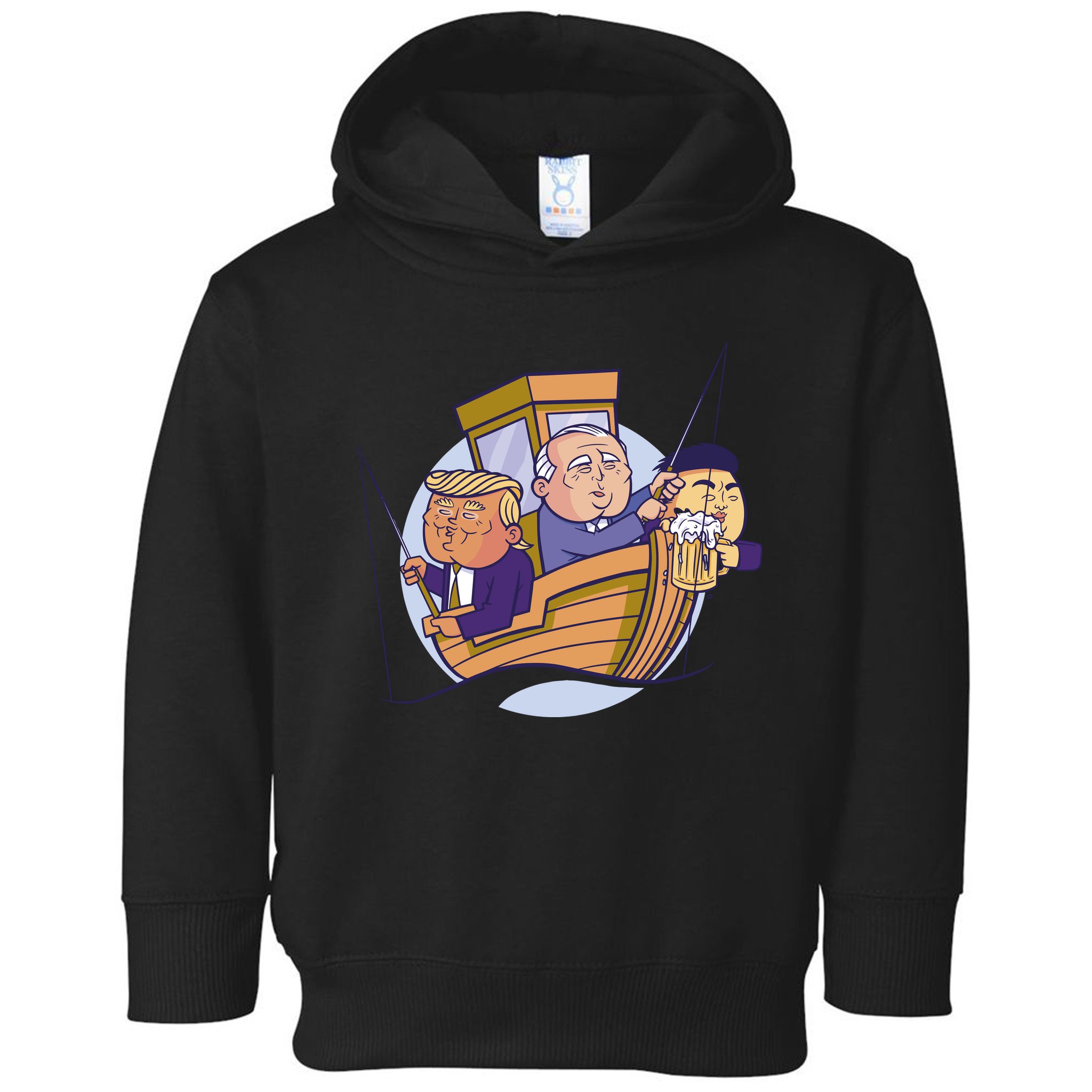 Fishing Presidents Funny Toddler Hoodie