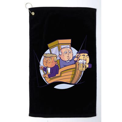 Fishing Presidents Funny Golf Towel