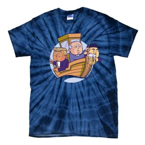 Fishing Presidents Funny Tie-Dye T-Shirt