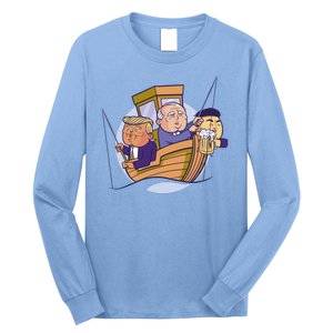 Fishing Presidents Funny Long Sleeve Shirt