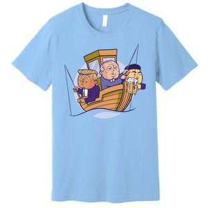 Fishing Presidents Funny Premium T-Shirt