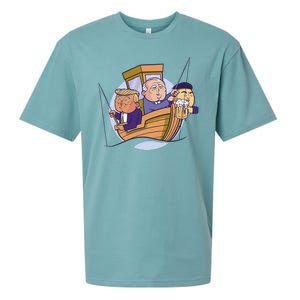 Fishing Presidents Funny Sueded Cloud Jersey T-Shirt