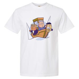 Fishing Presidents Funny Garment-Dyed Heavyweight T-Shirt