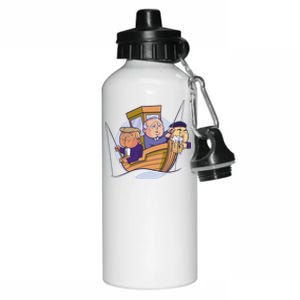 Fishing Presidents Funny Aluminum Water Bottle