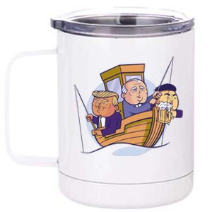 Fishing Presidents Funny 12 oz Stainless Steel Tumbler Cup